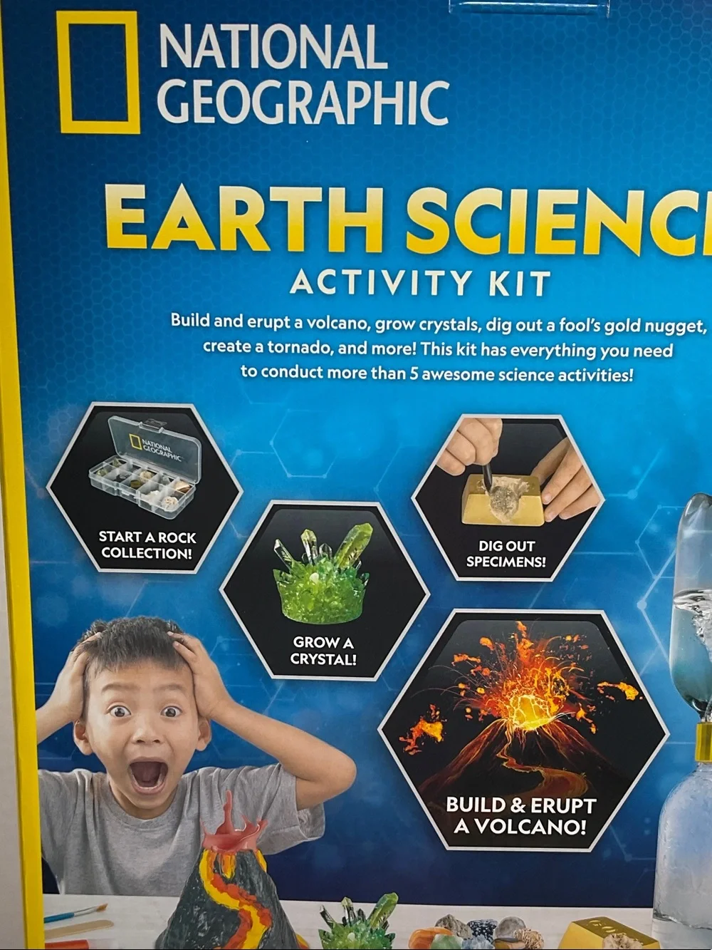 Toy Science Kit -Earth Science Activity kit GrowA Crystal Erupt A Volcano (33)